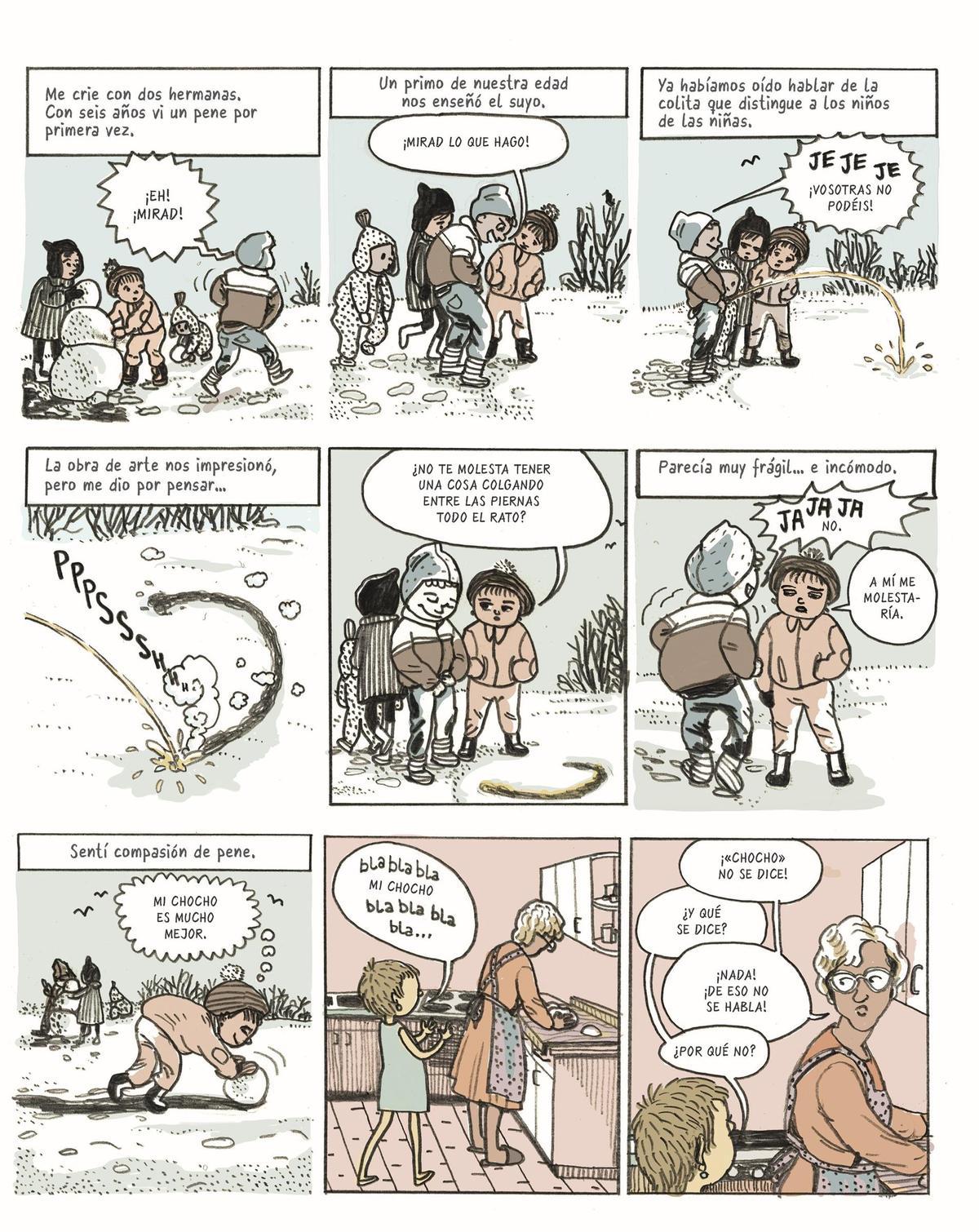 Página de 'La mujer como lo humano'.