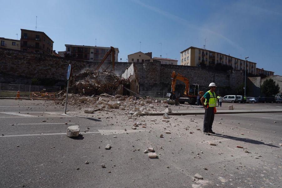 Derribo para liberar la muralla en Zamora