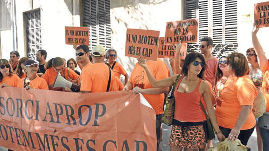 Protestas de los trabajadores de dos residencias