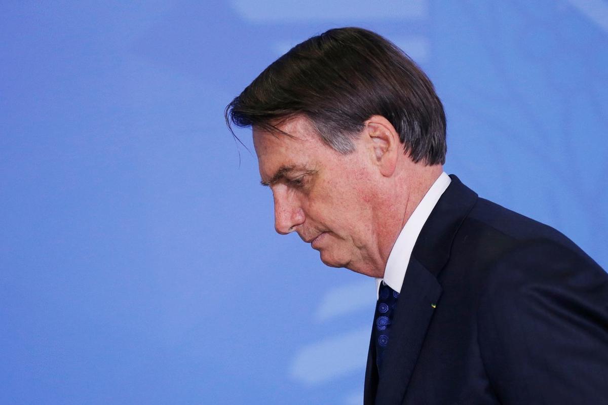 Brazil s President Jair Bolsonaro attends the handover ceremony for Government Secretary Jorge Antonio de Oliveira Francisco at the Planalto Palace in Brasilia  Brazil June 24  2019  REUTERS Adriano Machado