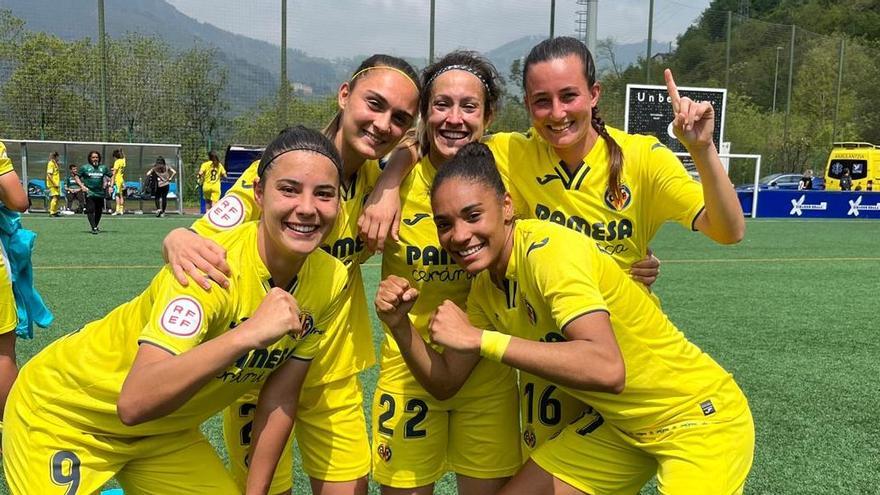 Las jugadoras del Villarreal han celebrado por todo lo alto una permanencia muy trabajada.