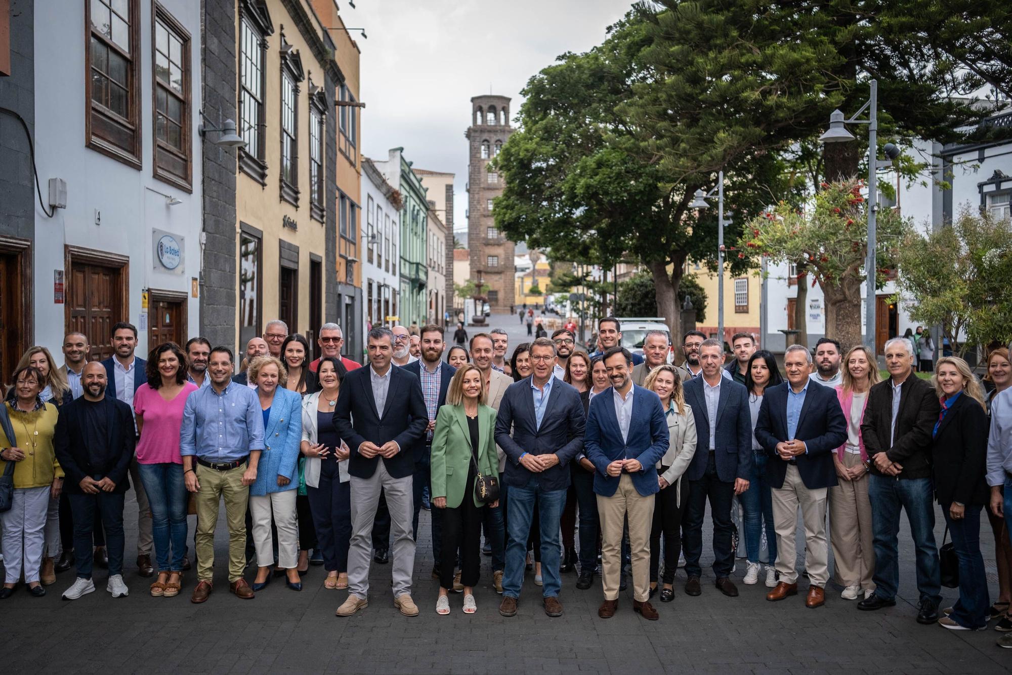 Alberto Núñez Feijóo visita La Laguna