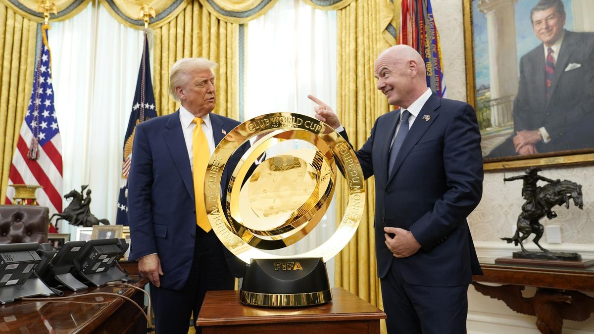 Infantino le dice a Trump que Estados Unidos puede ganar el Mundial de 2026