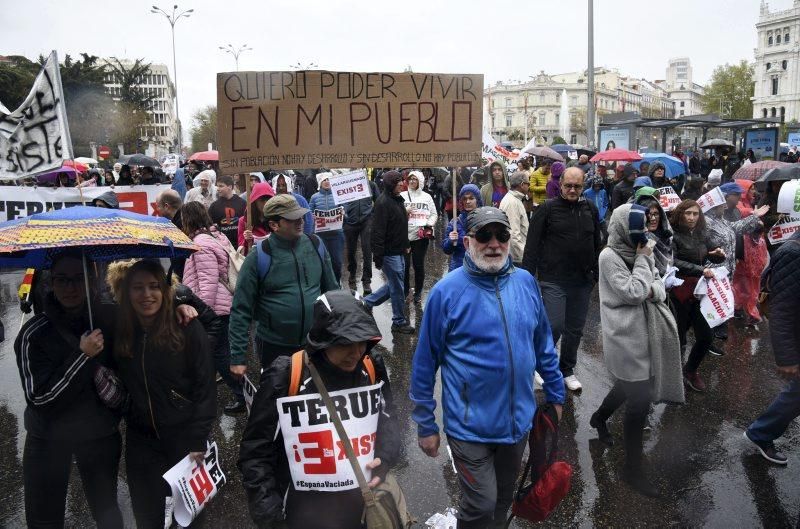 Manifestación 'Revuelta de la España vaciada' en Madrid