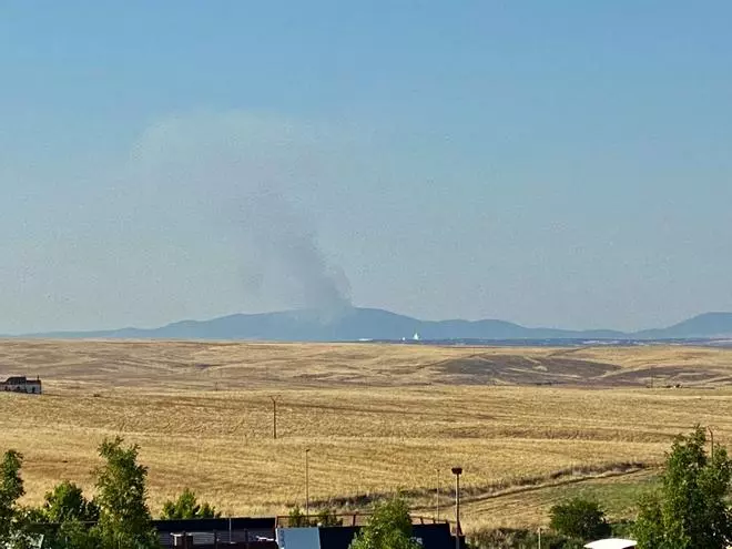 Incendio forestal en Cañaveral