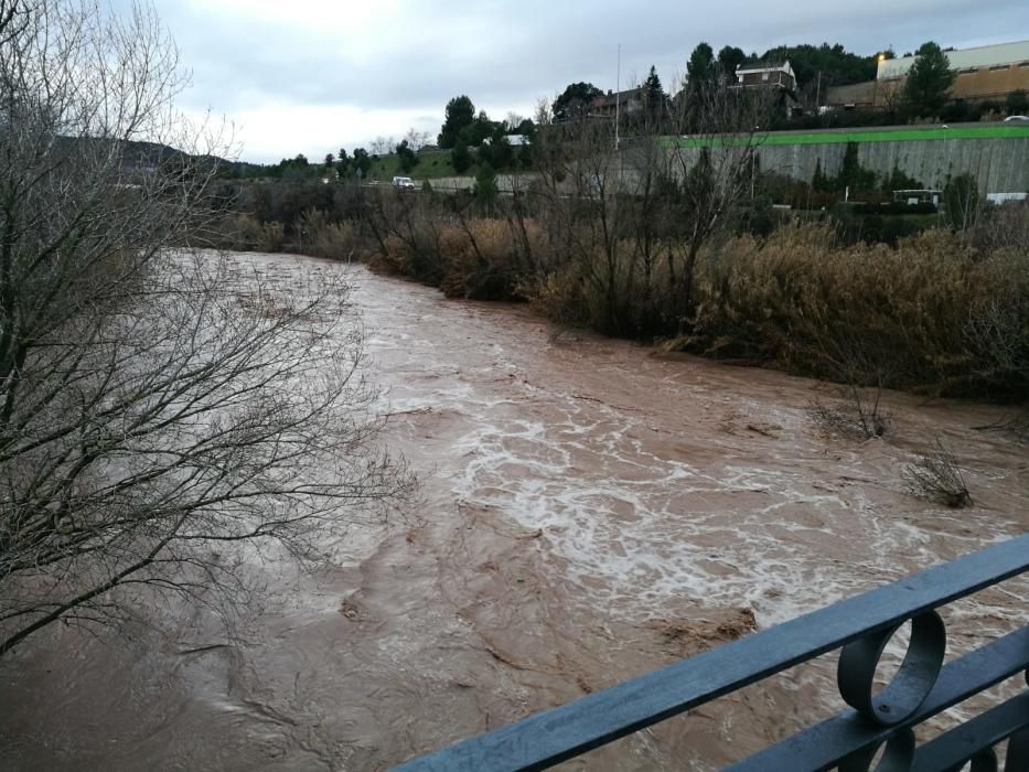 La pluja fa créixer el cabal dels rius a la Catalu