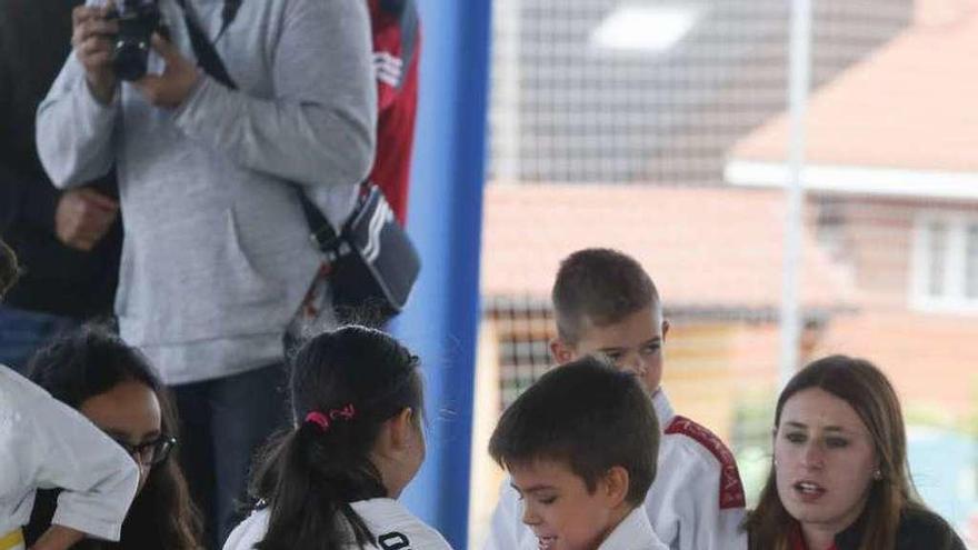 Un combate de judo en el torneo del Buen Consejo.