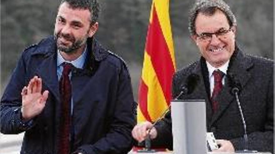 Santi Vila i Artur Mas durant l&#039;acte inaugural.