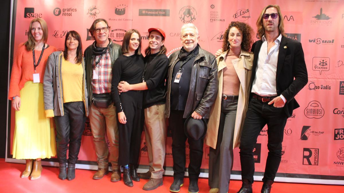 Alguns dels actors i cinestes presents ahir al Festival de Cinema de Girona