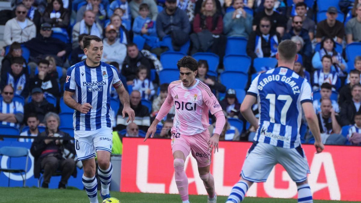 El partido entre la Real Sociedad y el Real Oviedo