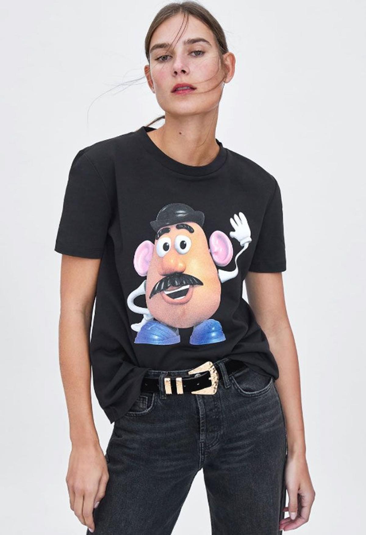 Mr.Potato estampado en la nueva colección de camisetas de Zara