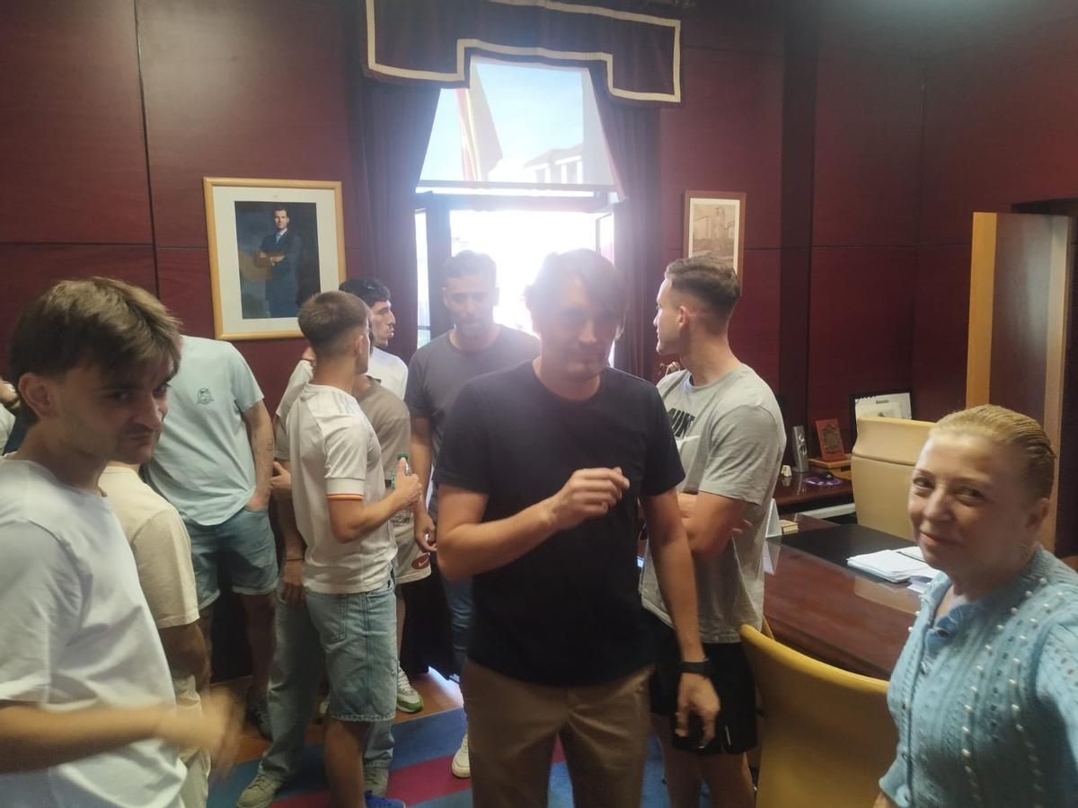 En imágenes, la celebración del ascenso a Tercera Federación del Condal de Noreña