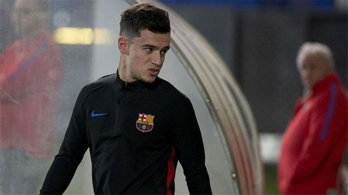 Coutinho ya es uno más en los entrenamientos del Barça