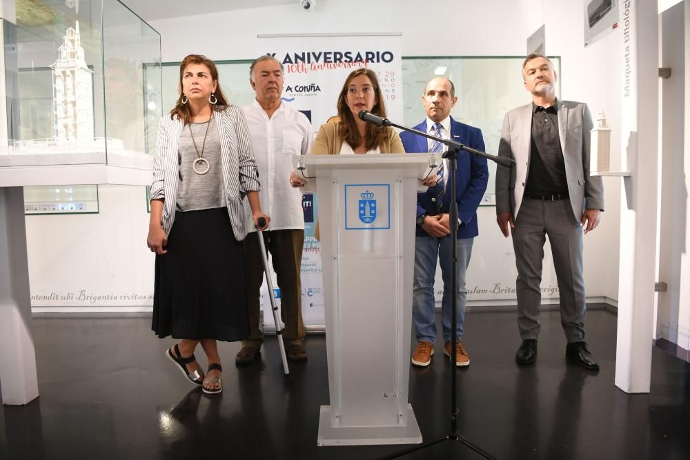 El centro de interpretación acoge una muestra con imágenes del monumento.