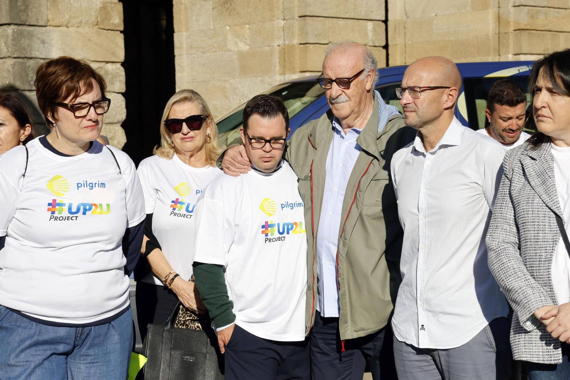 Vicente del Bosque e Irene Villa, en Santiago con el Camino de Valores por la inclusión