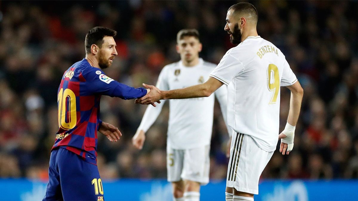 Messi y Benzema, en un clásico