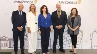 Isabel Díaz Ayuso visita la nueva sede de AstraZeneca en Madrid