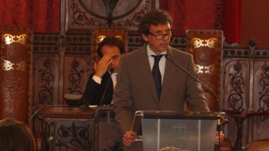 Mateu Isern, durante su discurso.