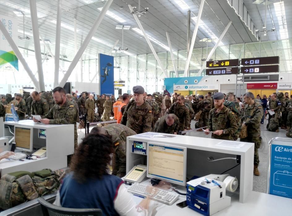 Salida de militares hacia Polonia desde Galicia