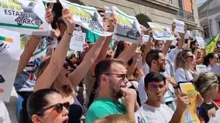 Manifestación de médicos en Santa Cruz de Tenerife