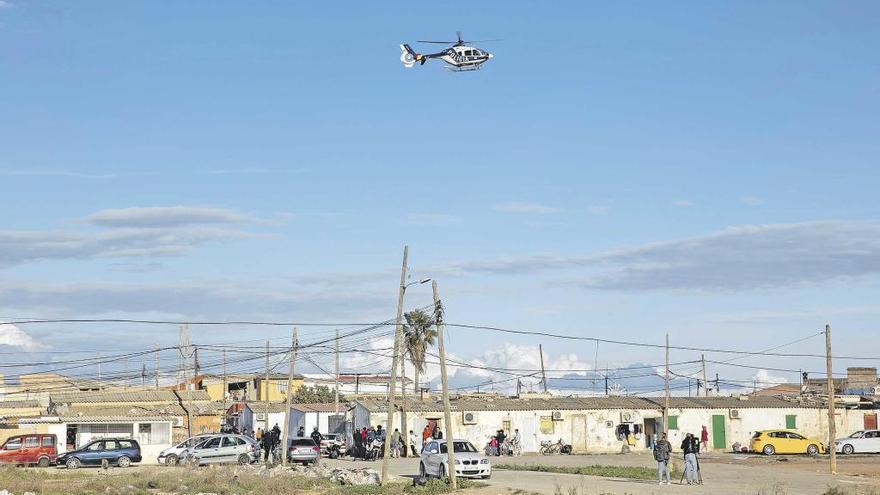 Vista general de Son Banya, que nació como el barrio de Son Riera, a principios de los 70, y donde viven entre 450 y 600 personas.