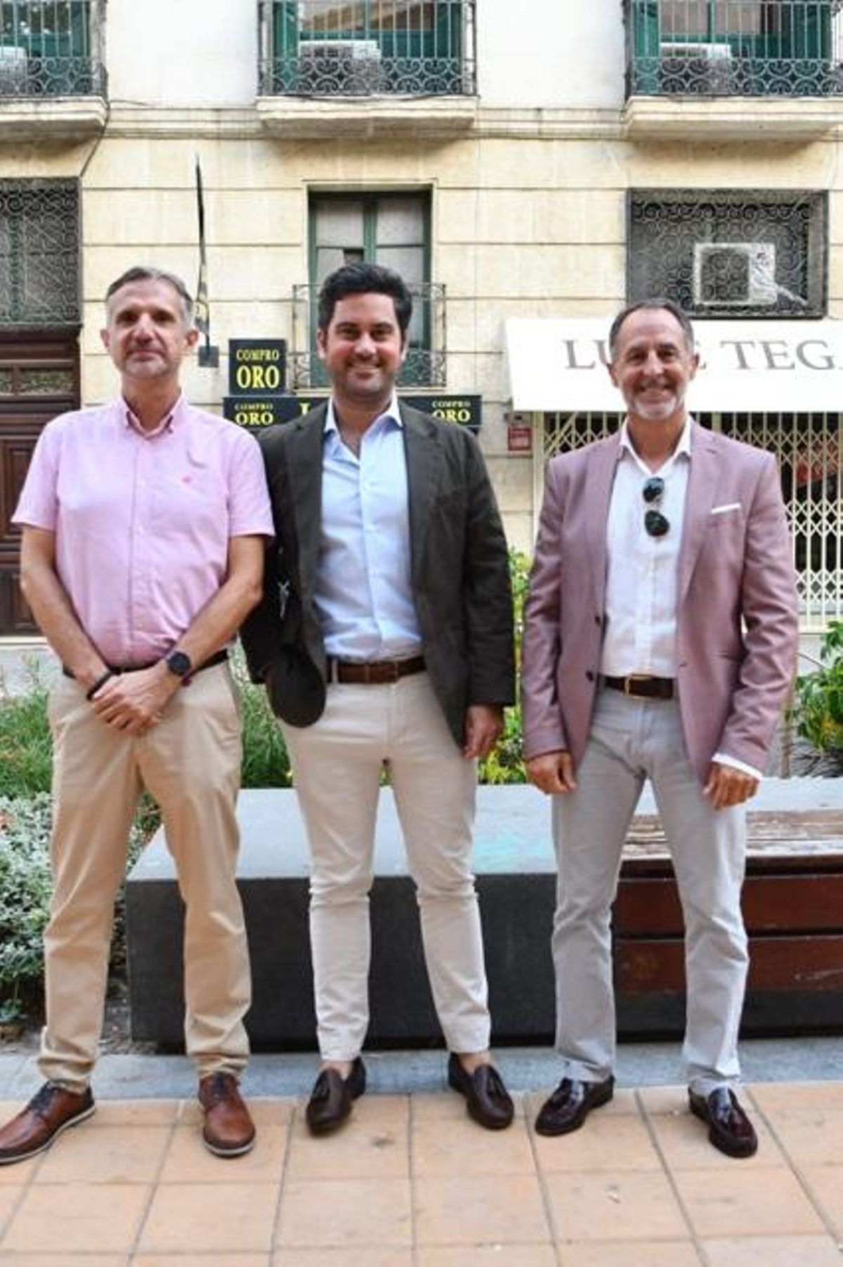 Fernando Gómez, José Pérez Hickman y Francisco Leandro Delgado.
