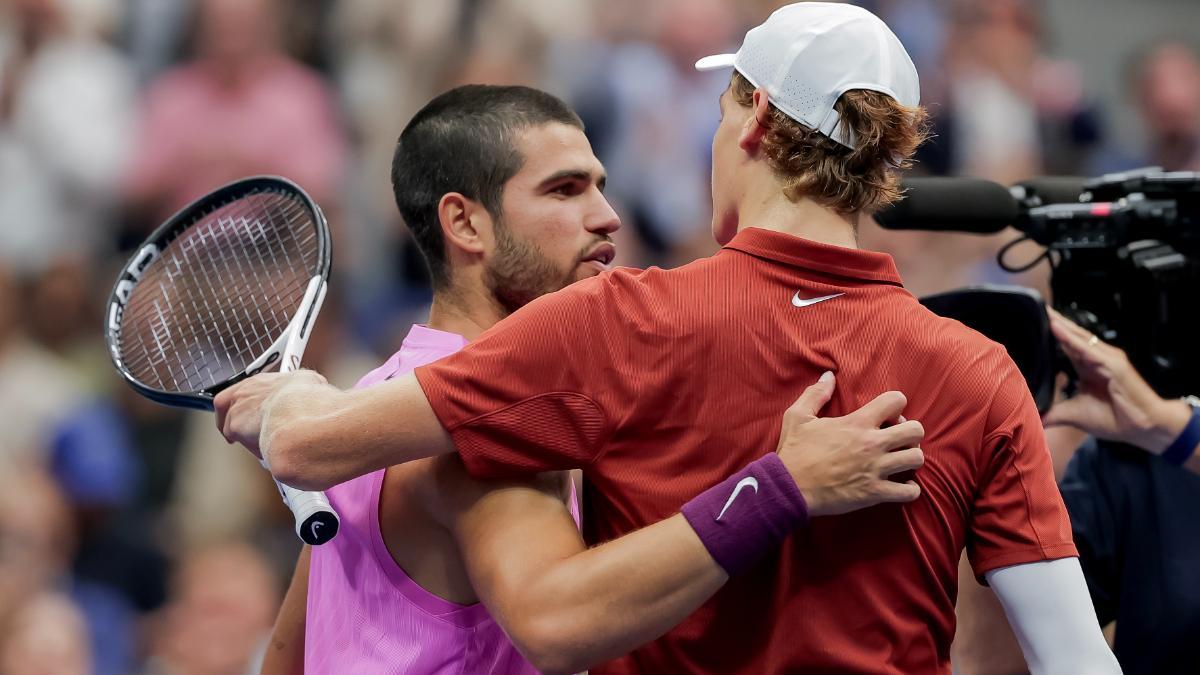 Alcaraz y Sinner tras la final