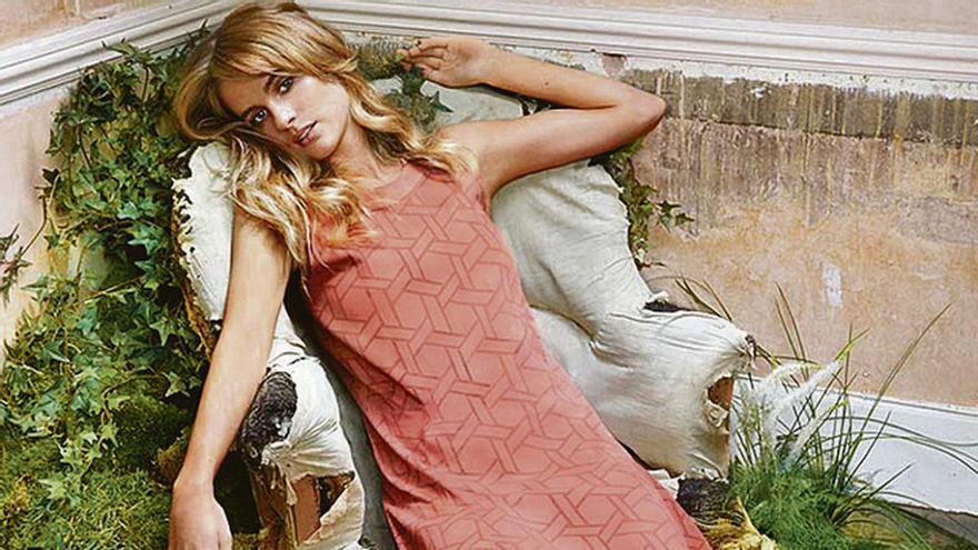 Cressida Bonas, en una campaña publicitaria.