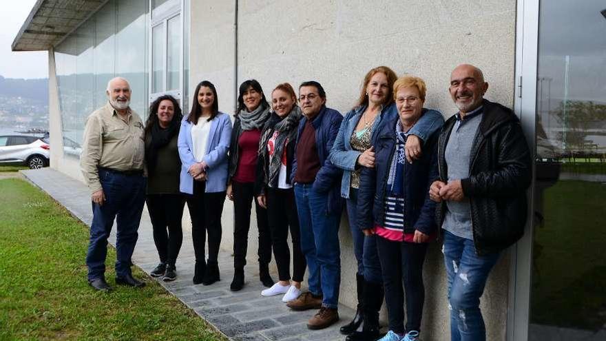 Representantes de todos los partidos y de Afamo, en la presentación del programa. // G. Núñez