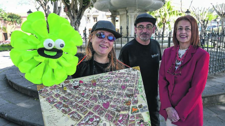 Mar Marrero, Antonio Conejo y Elvira Jorge, en la presentación del proyecto.