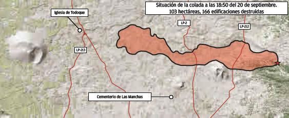 La lava se precipita al océano desde un acantilado y crea nubes de gas nocivo