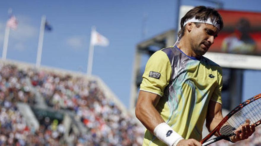 David Ferrer, durante el partido contra Murray.