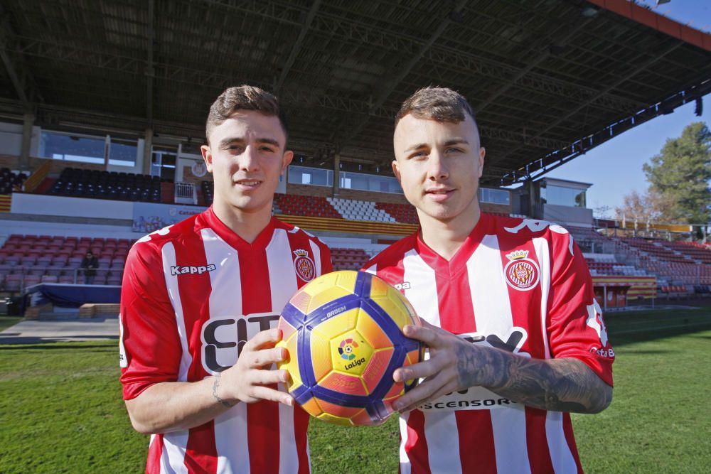 El Girona presenta Maffeo i Angeliño