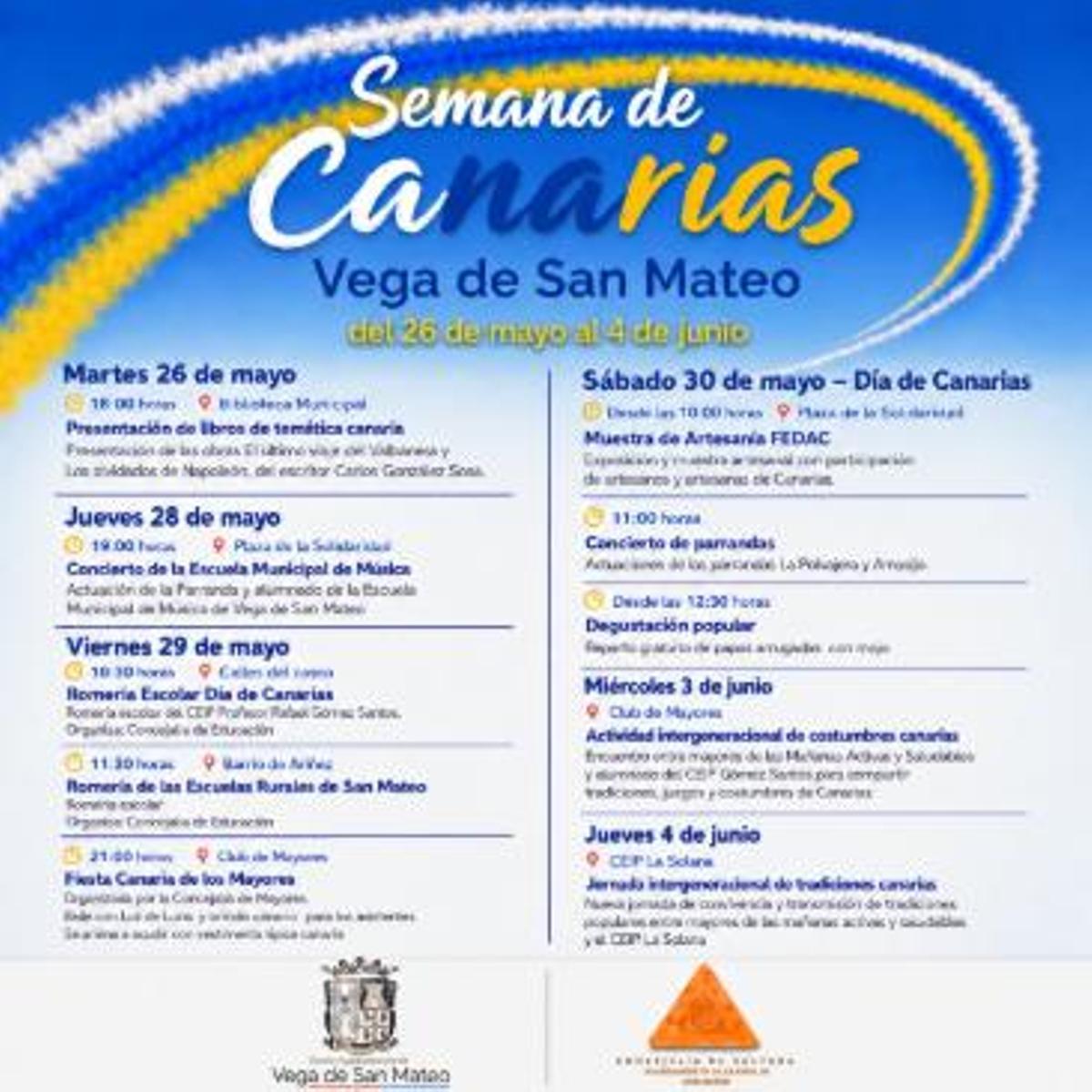 Programación de La Vega de San Mateo.