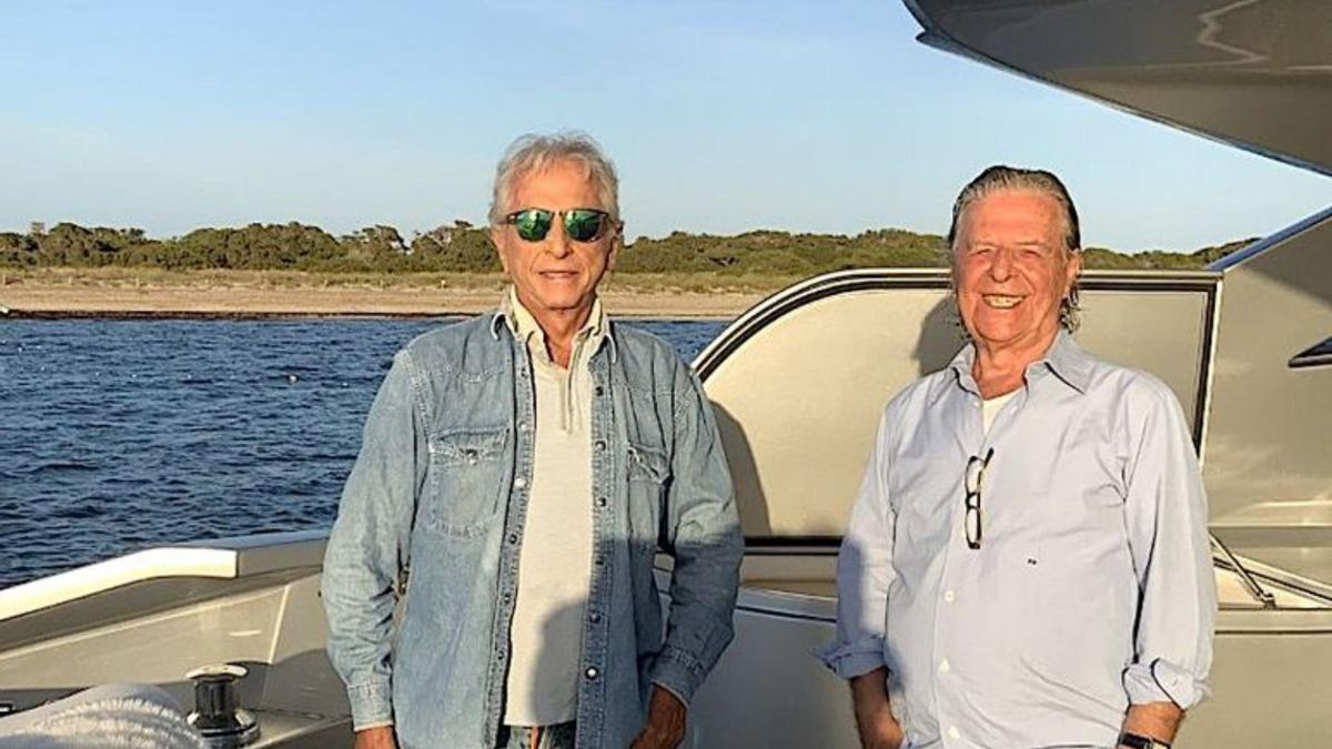 Frente a la costa de Formentera en el verano de 2020.