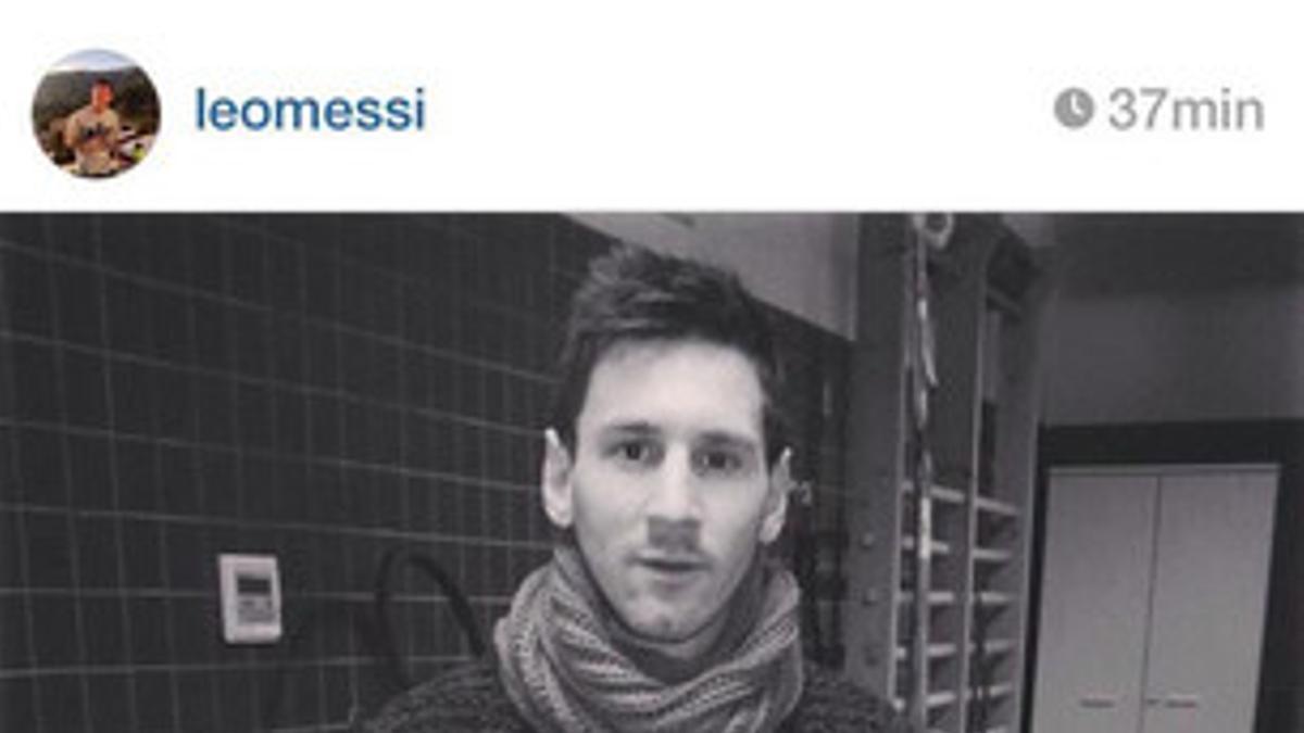 Mensaje que Messi ha publicado en la red social Instagram.