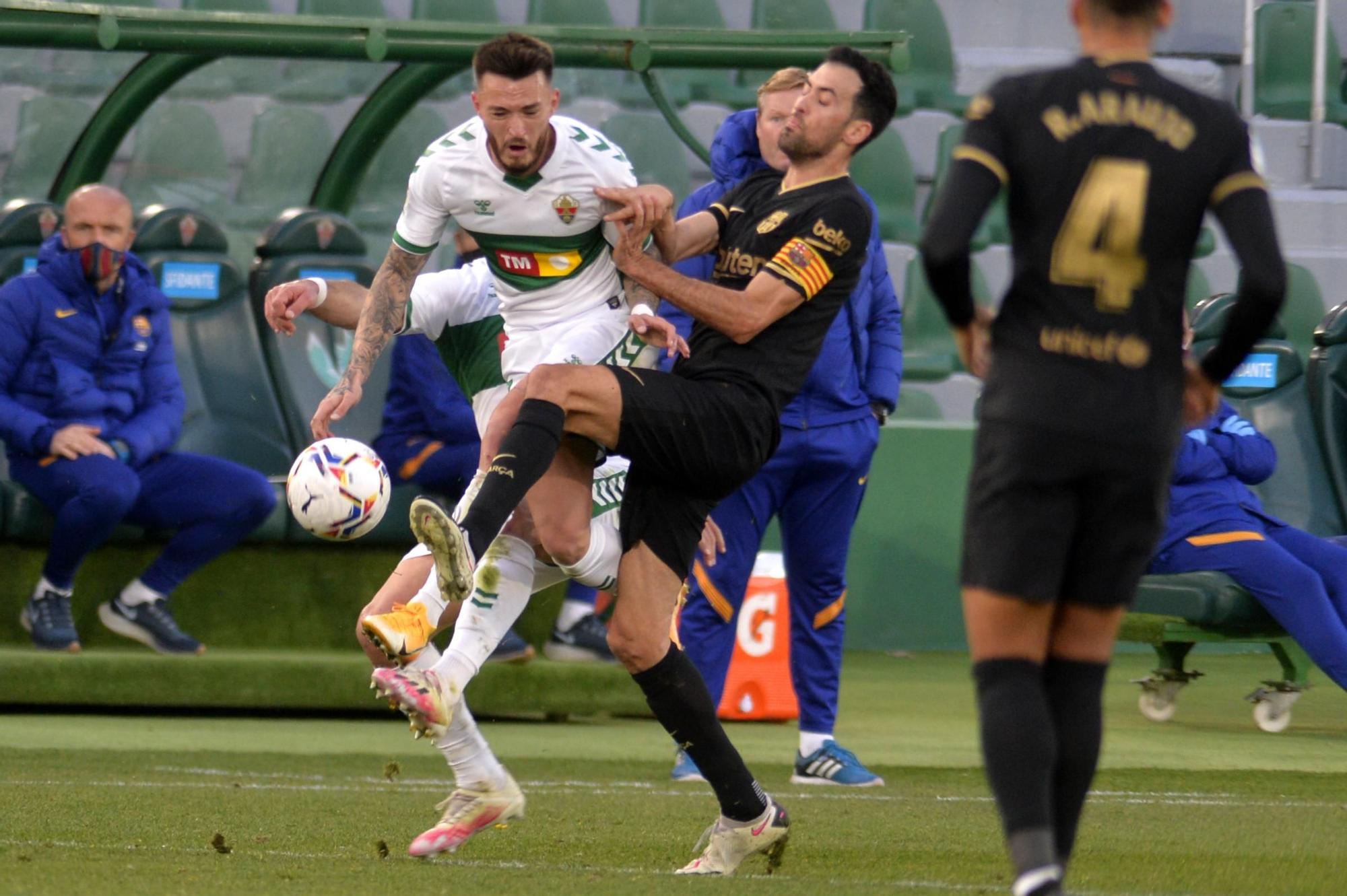 Las imágenes del Elche CF - CF Barcelona