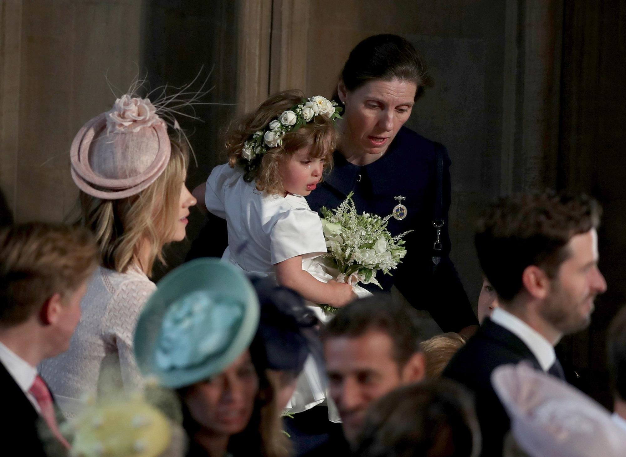 Maria Teresa Turrión al cuidado de los niños durante la boda de Harry y Meghan