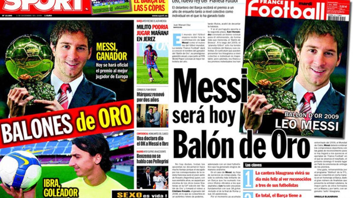 Se cumplen seis años del primer Balón de Oro de Leo Messi