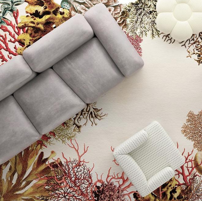Colección de alfombras 'Coral Loss', del diseñador Pericles Liatsos para YO2