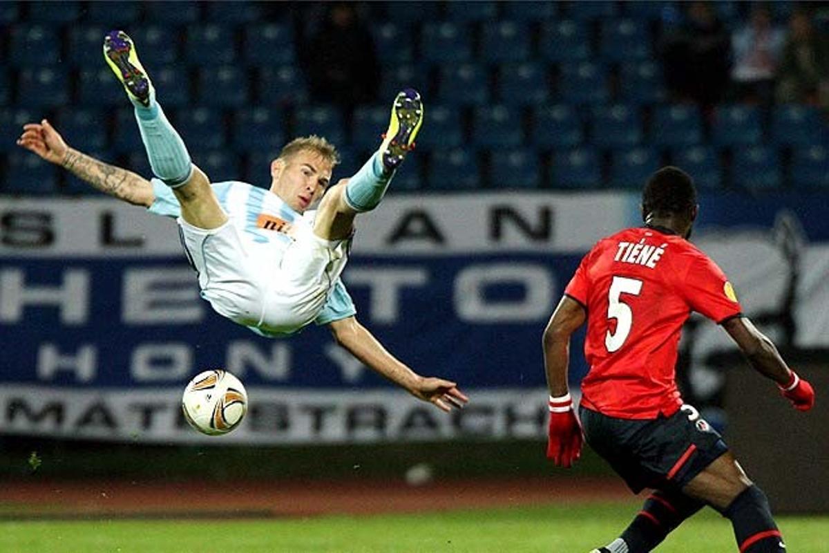 Partit de la Lliga Europa a l’estadi SK Slovan de Bratislava (Eslovàquia)