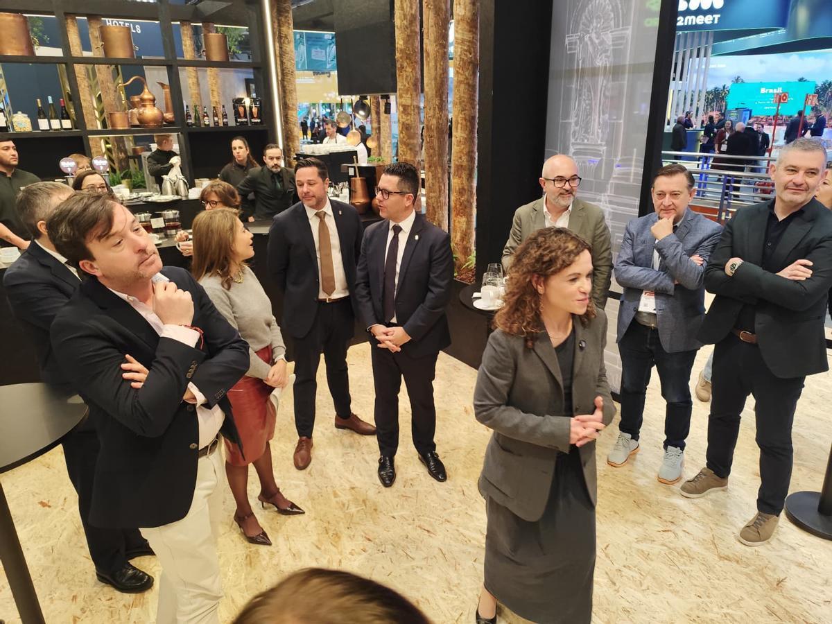 Momentos previos a la presentación del Parador de Ibiza en Fitur