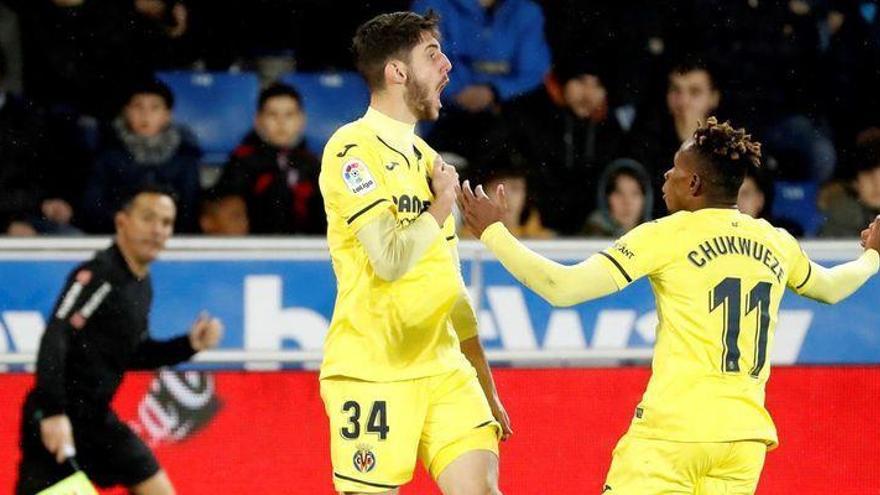 Fer Niño da el triunfo al Villarreal en Mendizorroza ante el Alavés (1-2)