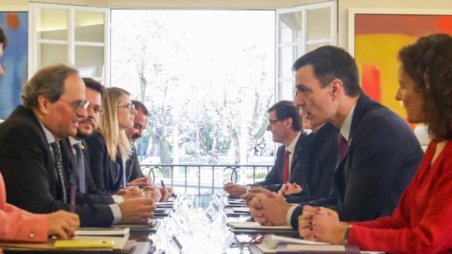 La mesa de diálogo con Cataluña se reunió en febrero.