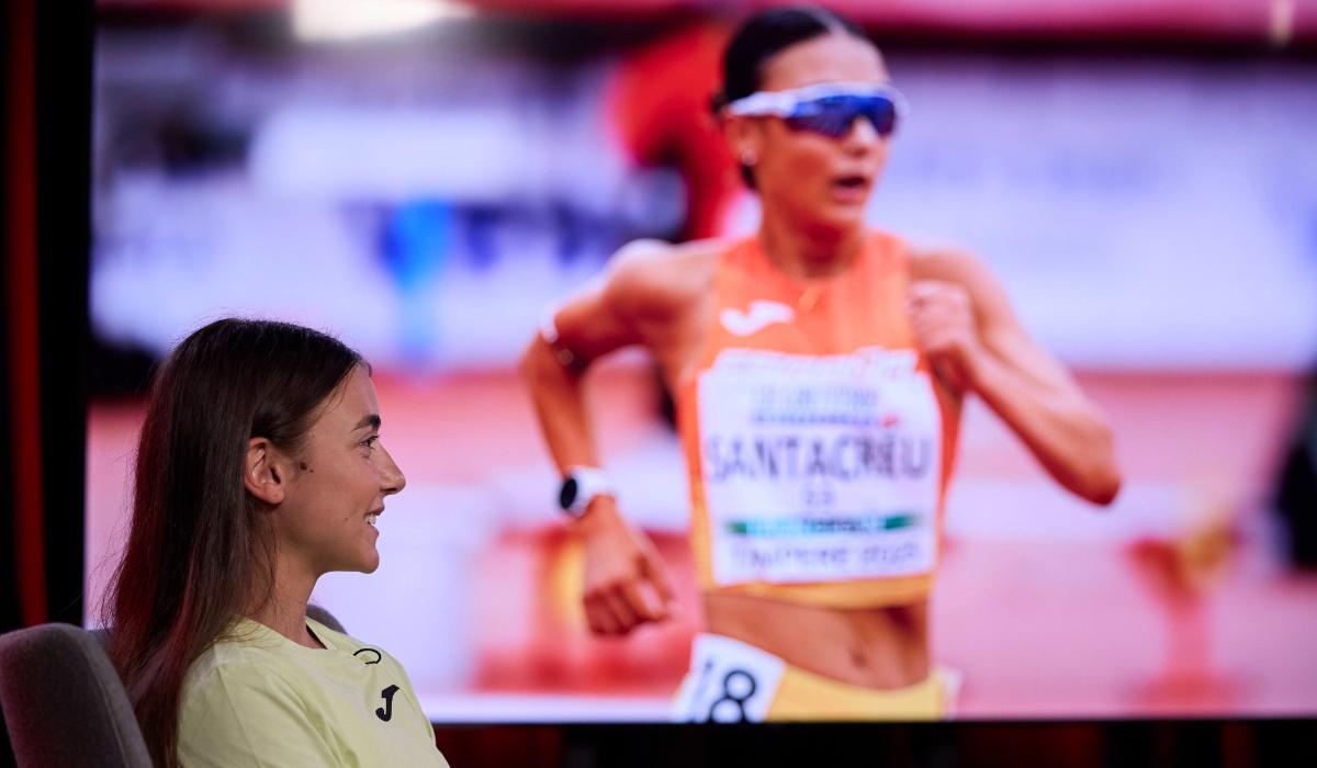 Sofía Santacreu, durante la entrevista en SPORT