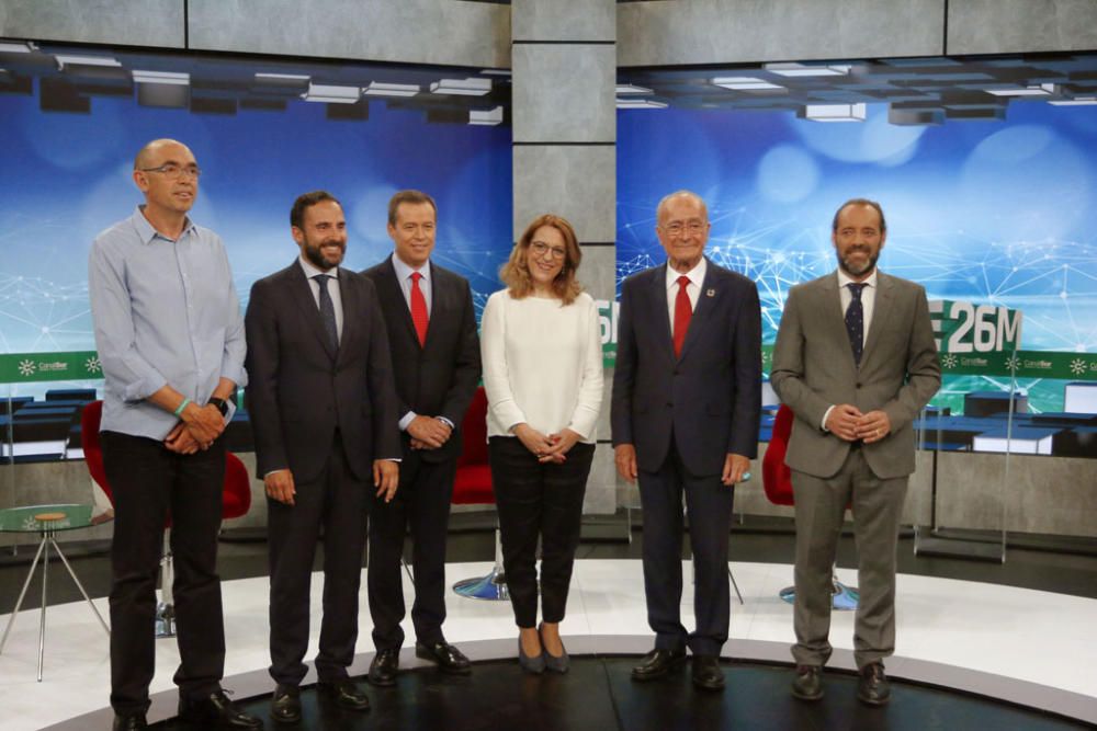 Eduardo Zorrilla, Daniel Pérez, Juan Cassá y Francisco de la Torre se han medido en la televisión andaluza en el segundo encuentro electoral televisado de lo que va de campaña.