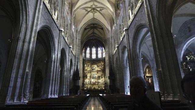 El interior de la Catedral de Oviedo.