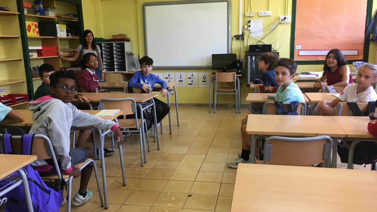 Una aula de l'escola Bac de Cerdanya d'Alp aquest curs