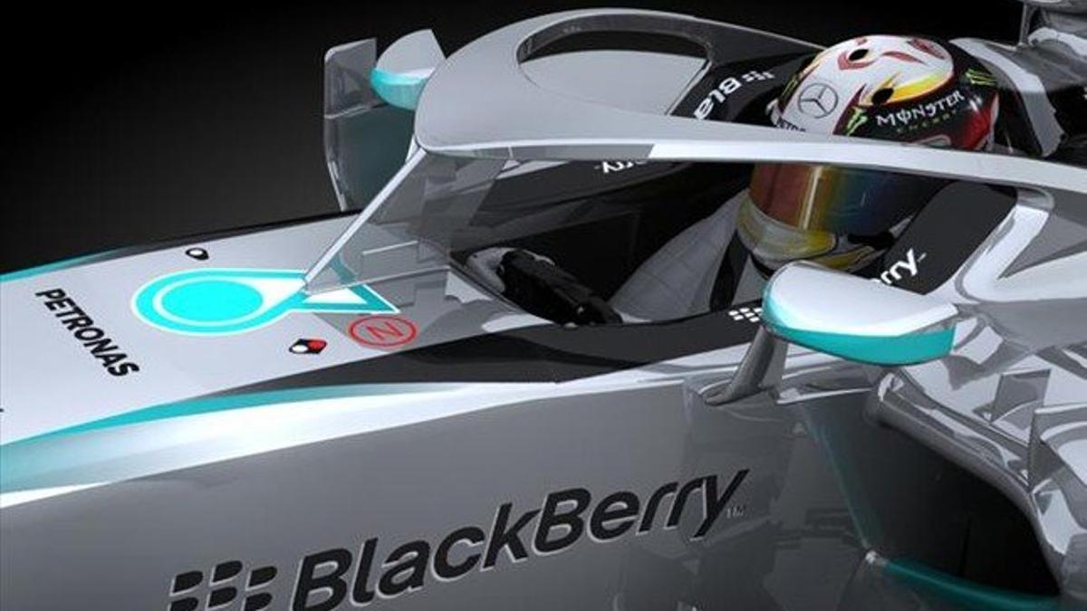 Prototipo de Mercedes F1 con el cockpit protegido