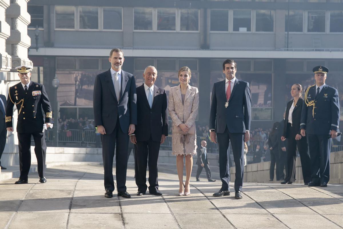 Doña Letizia y Don Felipe, en Oporto